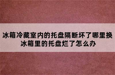 冰箱冷藏室内的托盘隔断坏了哪里换 冰箱里的托盘烂了怎么办